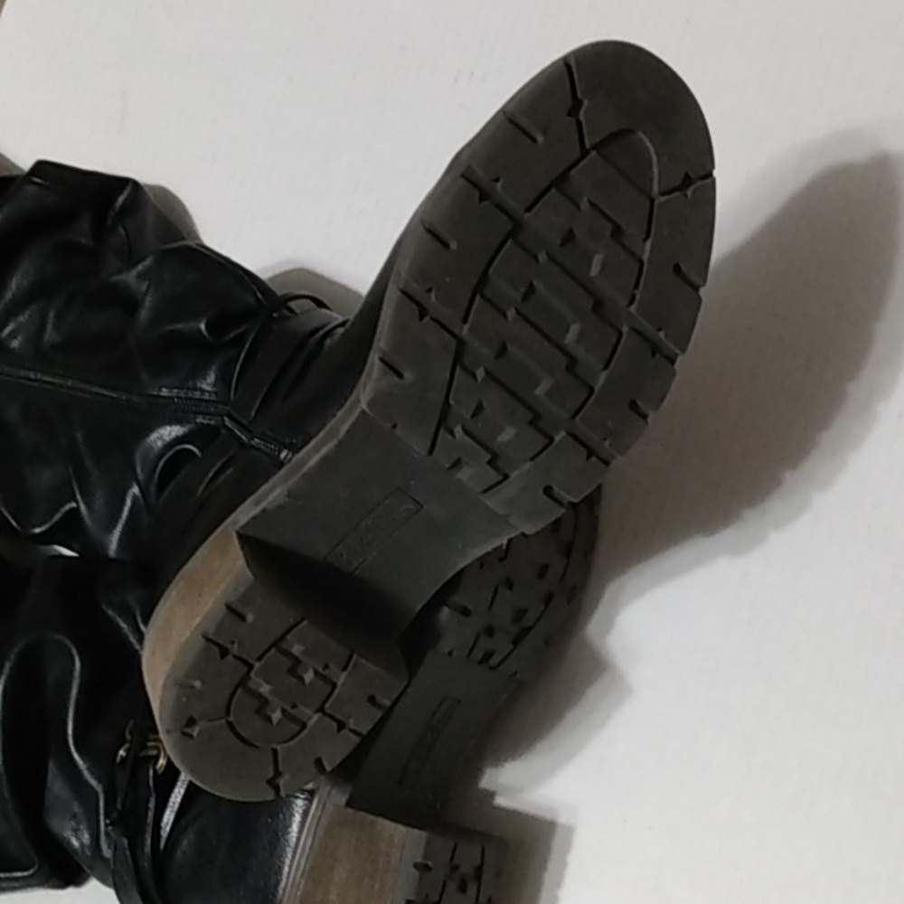 Tall Black Slouch  White Mountain crammers Boot 8.5 - Picture 12 of 16